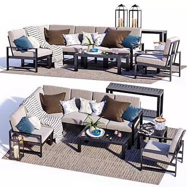 Indio Metal Outdoor Furniture Set 2