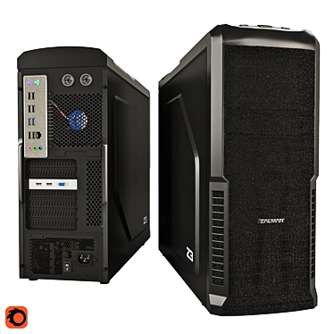 Zalman Z3 Desktop Tower System 3D model image 1 