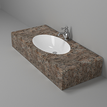 Bomond Mixer & Catalono Washbasin 3D model image 1 