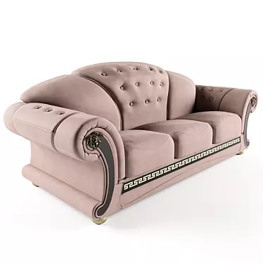 Versace Brown Leather Sofa