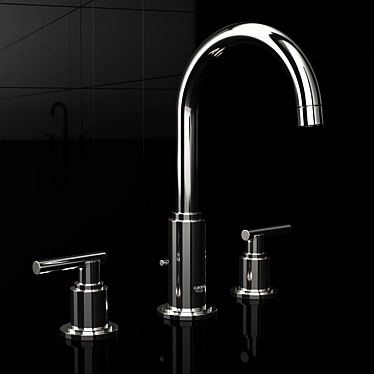 Sleek Grohe Atrio Bathroom Faucet 3D model image 1 