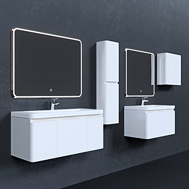 Aquaton Sherill Bathroom Furniture Set 3D model image 1 