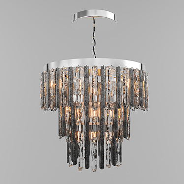 Loft Designe Chandelier: Modern Metal and Acrylic, 6-Light, 60-150cm Height 3D model image 1 