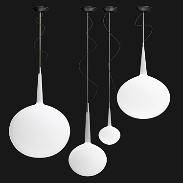 Modern Orb Pendant Light 3D model image 1 