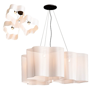 Elegant Logico Pendant Trio 3D model image 1 