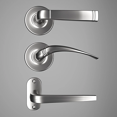Versatile Door Handles: Ideal for Interior Doors 3D model image 1 