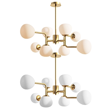 Erich Maytoni Brass Pendant Chandelier 3D model image 1 