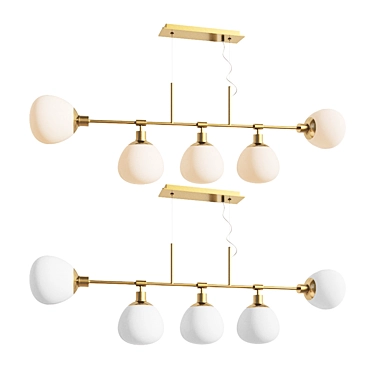 Erich Maytoni Chandelier: Modern Brass Suspension Light 3D model image 1 