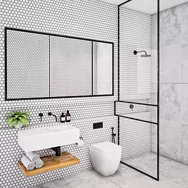 Elegant Bathroom Set: Complete your Bathroom 3D model image 1 