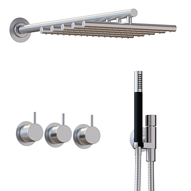 VOLA Thermostatic Shower Mixer 3D model image 1 