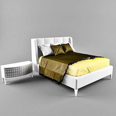 Italian Prostudio Bed 3D model image 1 