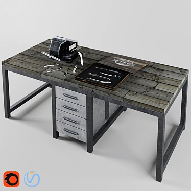 Knife Sharpening Workstation 3D model image 1 