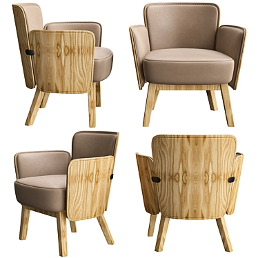 Cozy Comfort Julius Chair 3D model image 1 