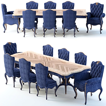 Elegant Artisan Furniture: Annibale Colombo 3D model image 1 