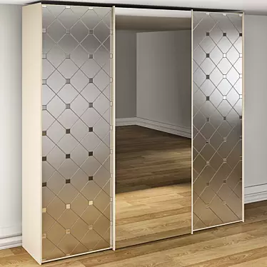 Italian Design Wardrobe 3D model image 1 