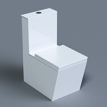 Sleek Edge Toilet: Modern Design 3D model image 1 