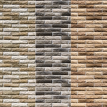 Modern Stone Walls Collection 3D model image 1 