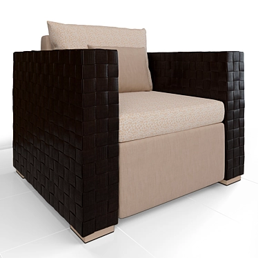 Cocoa Bean Accent Chair 3D model image 1 