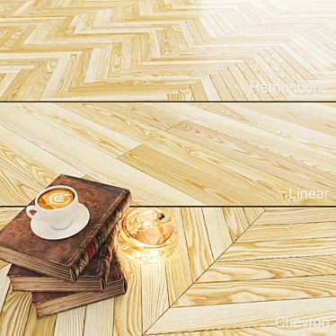 Timberwise Ash Olive Sand Matt: One-Tone Parquet for Convenient Color Correction 3D model image 1 