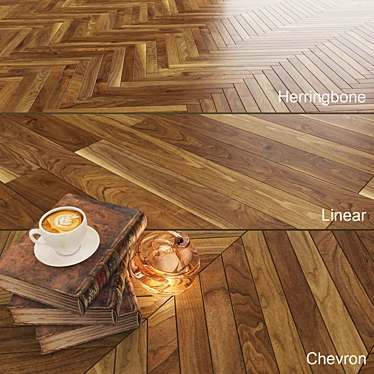 Korelia Walnut: Color-Correcting Parquet 3D model image 1 