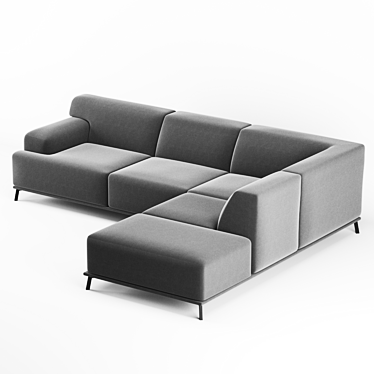Rocco 3 + DIV Sofa: Stylish and Versatile 3D model image 1 