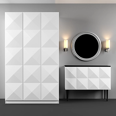 Customizable Hallway Furniture Set 3D model image 1 