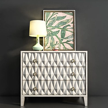 Espalier Chest: Anthropologie's Stylish Storage Solution 3D model image 1 