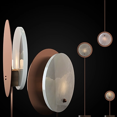 Stellar Copper Pendant 3D model image 1 