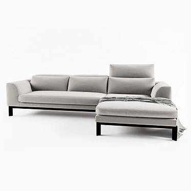 Divani Casa Clayton Modern Fabric Sectional Sofa