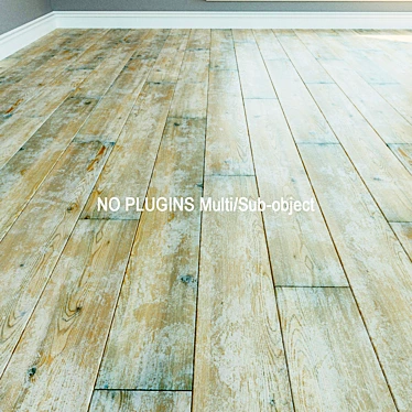 Natural Wood Laminate Flooring Solution 3D model image 1 