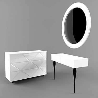 Cloud Chest & Dressing Table by Ogogo-obstanovochka 3D model image 1 