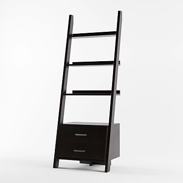 Monarch 69 in. Ladder Bookcase 3D model image 1 