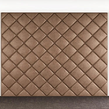 Elegant Wood Grain Wall Panel 3D model image 1 