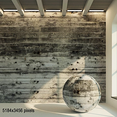 Seamless Concrete Wall Texture 3D model image 1 