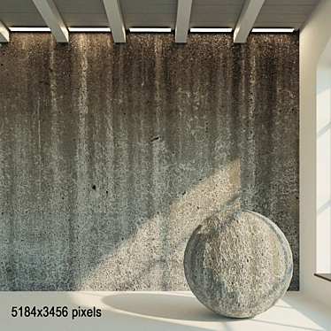 Seamless Concrete Wall Texture 3D model image 1 