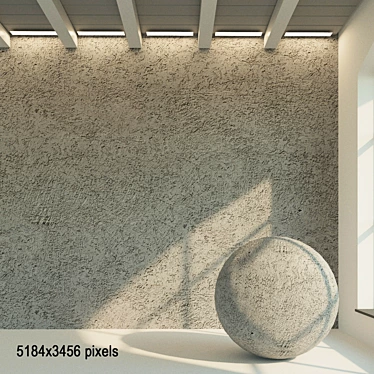 Decorative Plaster for Old Painted Walls 3D model image 1 