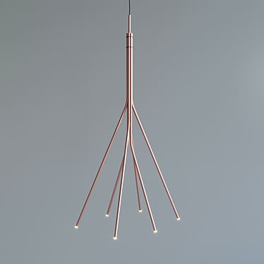 Elegant Treelight Pendant 3D model image 1 