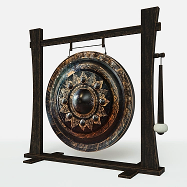 800mm Radius Gong 3D model image 1 