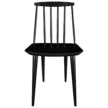 HAY J77 Chair: Stylish Comfort & Stability 3D model image 1 