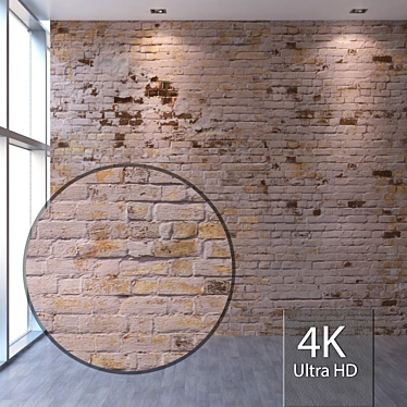 Seamless Brick Texture 4K 3D model image 1 