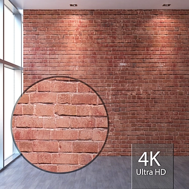 Seamless 4K Brick Texture 3D model image 1 