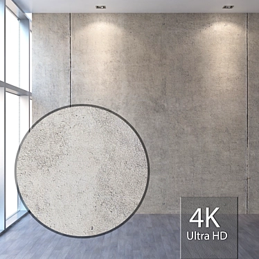 Seamless 4K Concrete Texture 3D model image 1 