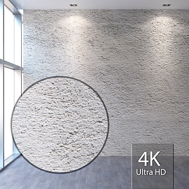 Seamless 4K Plaster Texture 3D model image 1 