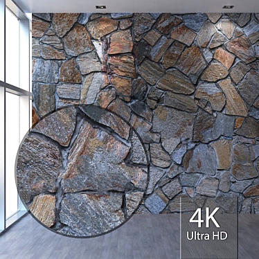 Seamless 4K Natural Stone 3D model image 1 