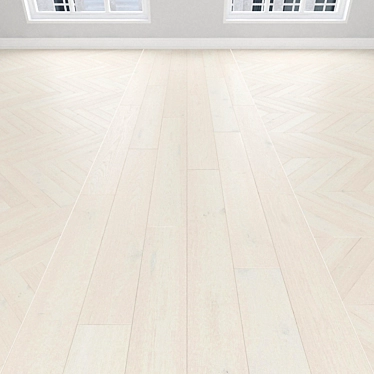 White Oak Parquet, 3 Design Options 3D model image 1 