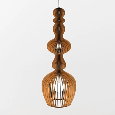 Avatar-inspired Bionic Pendant Light 3D model image 1 