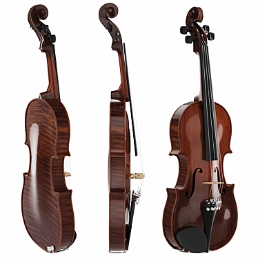 Elegant Millimeter Violin 3D model image 1 