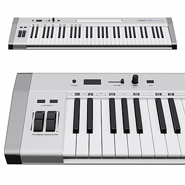 Swissonic EasyKey 61 MIDI Master Keyboard 3D model image 1 