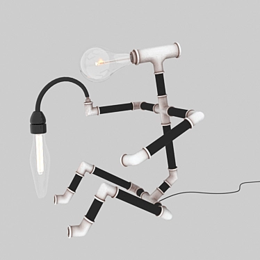 Sleek Humanform Lamp 3D model image 1 