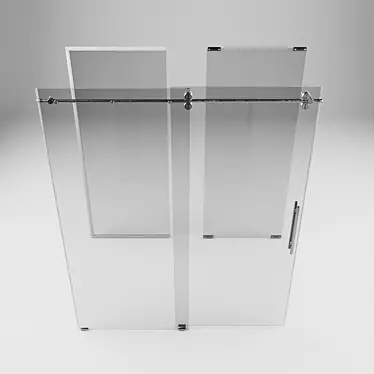 Enigma Glass Shower Partition (1700x2000mm) 3D model image 1 